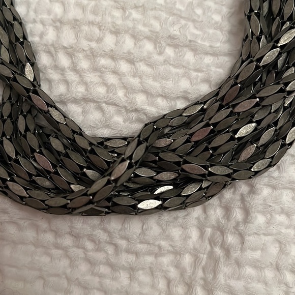 Tasha gunmetal chain link statement necklace - Picture 2 of 3